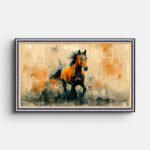 wall-painting-of-brown-horse