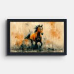 wall-painting-of-brown-horse