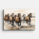 watercolor-painting-horses-running-in-water