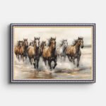 watercolor-painting-horses-running-in-water