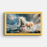white-horse-in-water-wall-painting