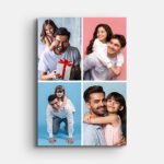 4 Photo Collage Canvas Prints Portrait