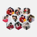 Set of 10 Hexagon Canvas Prints – Modern Artwork for Stylish Interiors