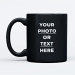 Black mug photo print