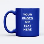 Custom blue mug