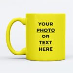 Custom yellow mug