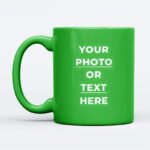 Custom green mug