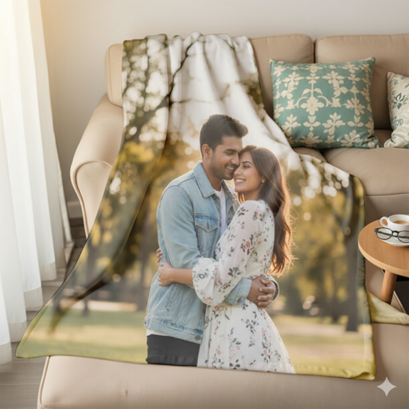 custom photo blanket